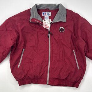 Alabama Crimson Tide Jacket Mens XL Fleece Lined Thick Full Zip Russell NEW